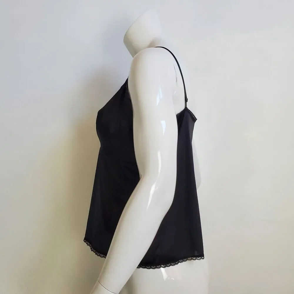 Vintage Vanity Fair Black Slip Camisole - Picture 2 of 6